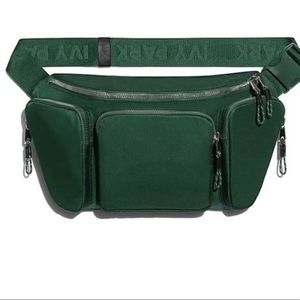 IVY PARK X ADIDAS GREEN OVERSIZED FANNY PACK